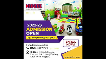 Admission Open At Kidzee Friends Colony 2022-2023 Session