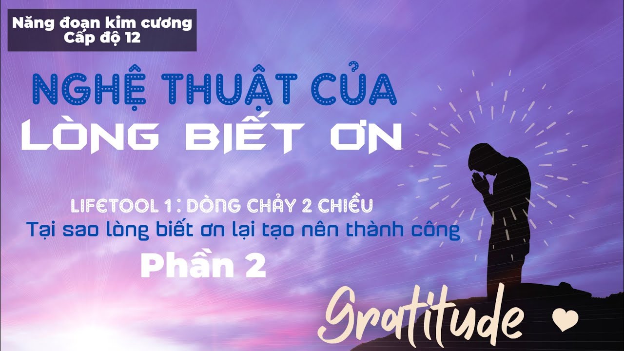 Nghệ thuật của Lòng biết ơn- Tool 1-Phần 2: Vì sao... - youtube