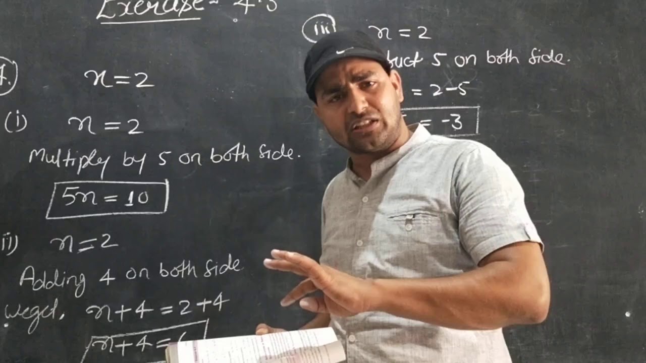 Class 7 th maths chapter 4 simple equation youtube