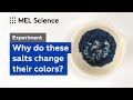 How to color salts just by grinding (&quot;Dry Chemistry&quot; experiment)