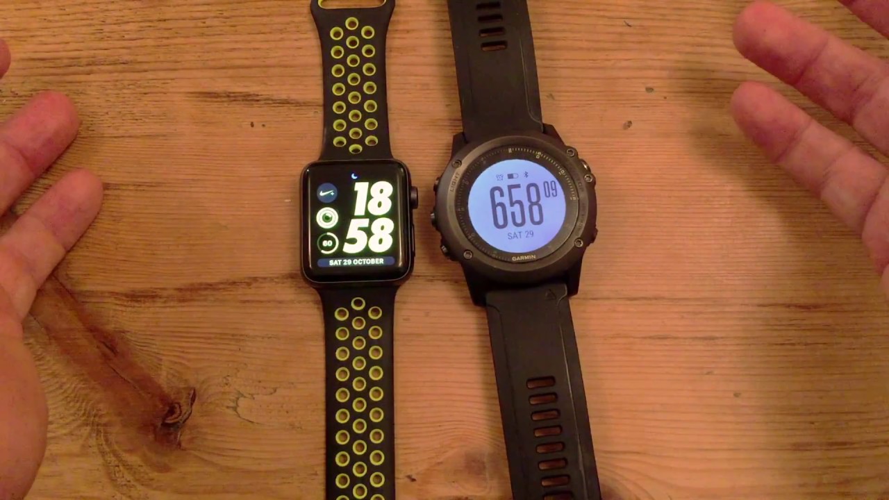 Best Running Watch? Apple Watch Series 2 Nike+ (Plus) or Garmin Fenix 3 HR?  Review and showdown - YouTube