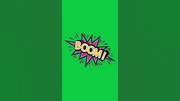 B00M - Animated Element on greenscreen
