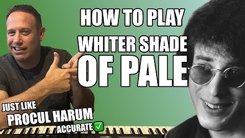 🎹 Learn To Play Piano | A Whiter Shade Of Pale Organ | Accurate Lesson | Correct Sheets ✅ | Tutorial