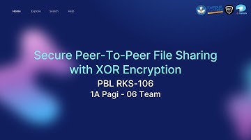 Secure Peer-To-Peer File Sharing with XOR Encryption (PBL RKS-1061A Pagi - 06 Team)