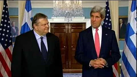 Secretary Kerry Delivers Remarks With Greek Foreig...