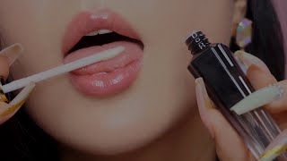 ASMR Поедание съедобного блеска для губ (звуки рта)