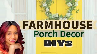 DIY Porch Decor you'll Love!!! ( easy & budgetfriendly ) | Dollar tree DIY