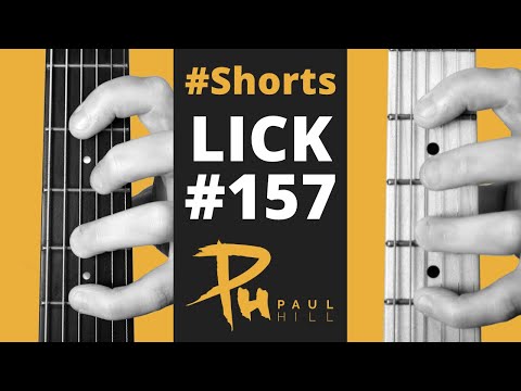 157. ii v i Guitar Lick Using Diminished Scale – Guitar Tab Available. #Shorts