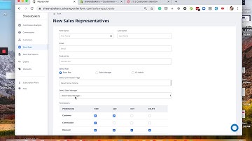 Adding Sales Reps to your organization and setting permissions