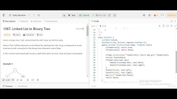 1367. Linked List in Binary Tree - Problem of the Day 07/30 September 2024 Challenge.