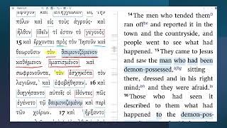 Participles and Soteriology in the Gerasene Demoniac in the Gospel of Mark