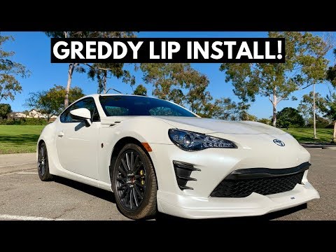 2017 Toyota 86 Greddy Gracer Front Lip Install Youtube