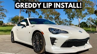 17 Toyota 86 Greddy Gracer Front Lip Install Youtube