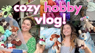 COZY HOBBY VLOG | crochet, running a small business 💖