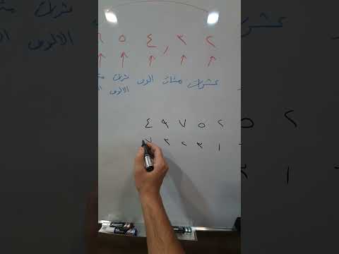 تعلم اماكن الارقام أحاد عشرات مئات