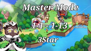 Master Mode 1-1 - 1-13 3Star Cookie Run Kingdom