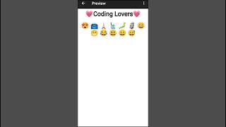 Whatsapp Emoji On Html Page || Use Android phone screenshot 3