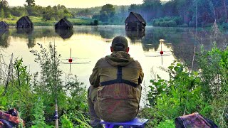 ЗАТОПИЛО ДЕРЕВНЮ, ВОДА ХОДУНОМ ОТ РЫБЫ! КРУПНЯК ХОДИТ! Впервые рыбачу на эту снасть!