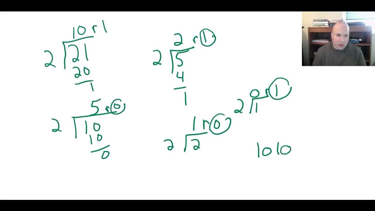 Binary to base 10 conversions youtube