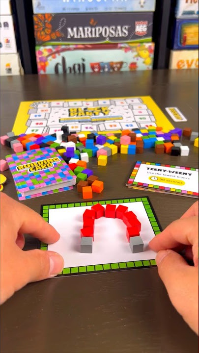 How to Play Block Party: A block-building, guessing game 