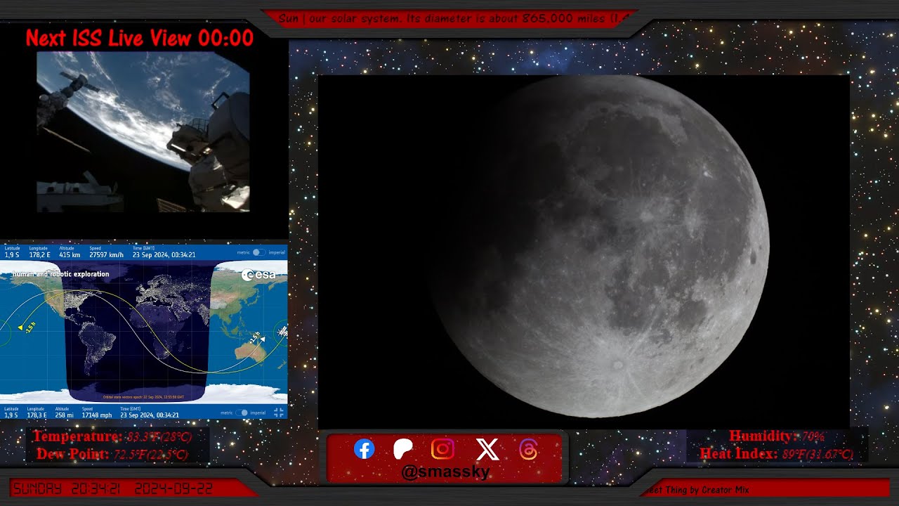Spacewatch Sma's Spacewatch LIVE! Astrophotography Slideshow, ISS Live Views ...