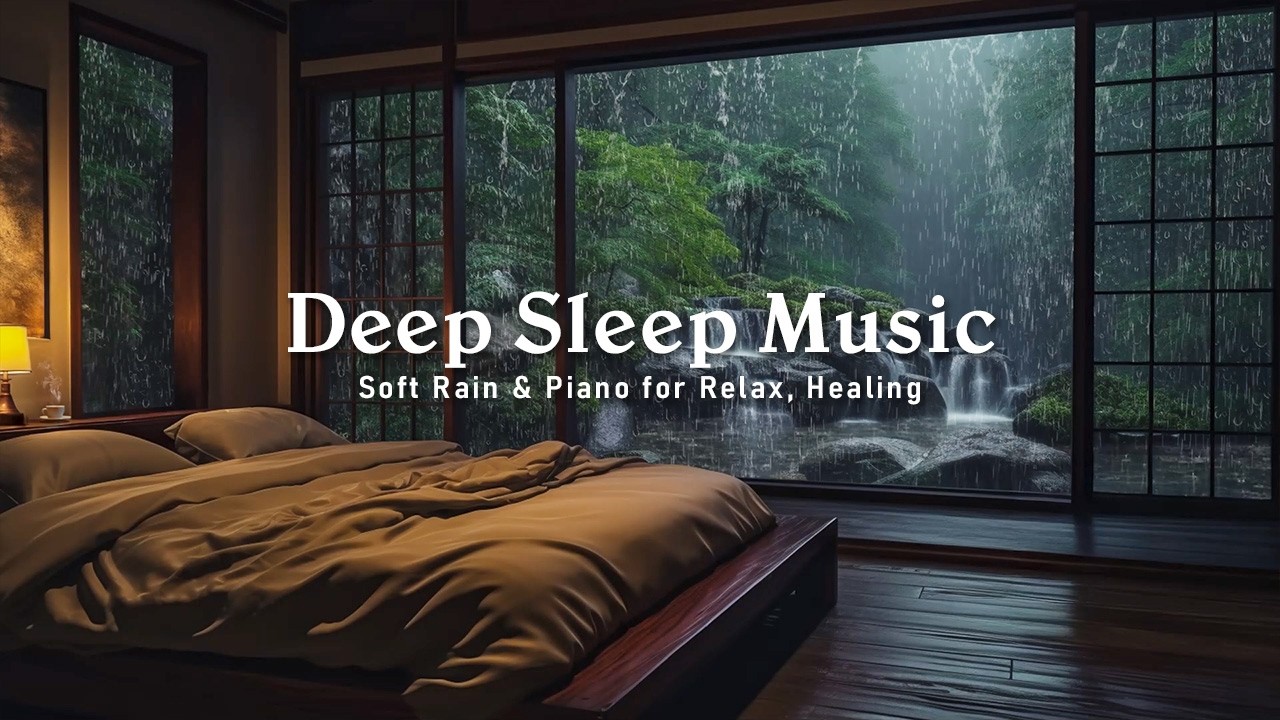 Relaxing Piano & Rain Sounds for Feeling Empty - Warm Comfort in Warm Bedroom