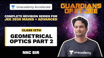 Guardians Of IIT-JEE | Geometrical Optics Part 2 | NKC Sir | JEE 2020 Physics