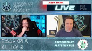 ECH Post Game Live Presented By @FlatstickPub - Kraken at Blues