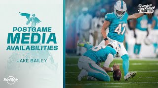 Jake Bailey meets with the media | Miami Dolphins