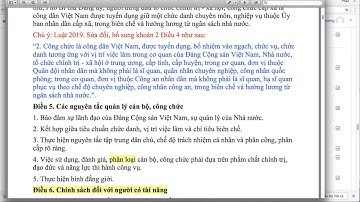 BÀI GIẢNG HỌC CÂU HỎI TRẮC NGHIỆM LUẬT CÁN BỘ, CÔNG CHỨC 2008, SỬA ĐỔI 2019