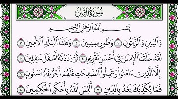 سوره التين بصوت الشيخ ابراهيم الاخضر