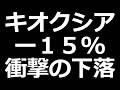 キオクシア株 衝撃の下落