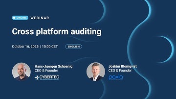 Cross-Platform Auditing: Observability and Incident Response that Work | CYBERTEC Webinar