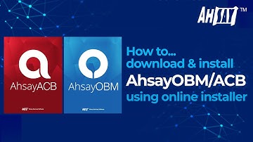 How to download and install AhsayOBM / ACB using online installer for Windows
