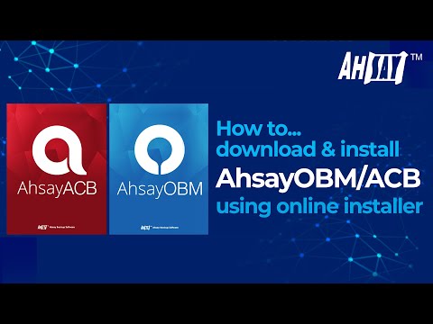 How to download and install AhsayOBM / ACB using online installer for Windows