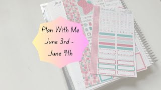 Plan With Me June 3rd-June 9th | Erin Condren Plan With Me