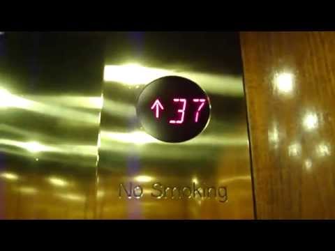 Schindler High Speed Traction elevator @ Georgia P...