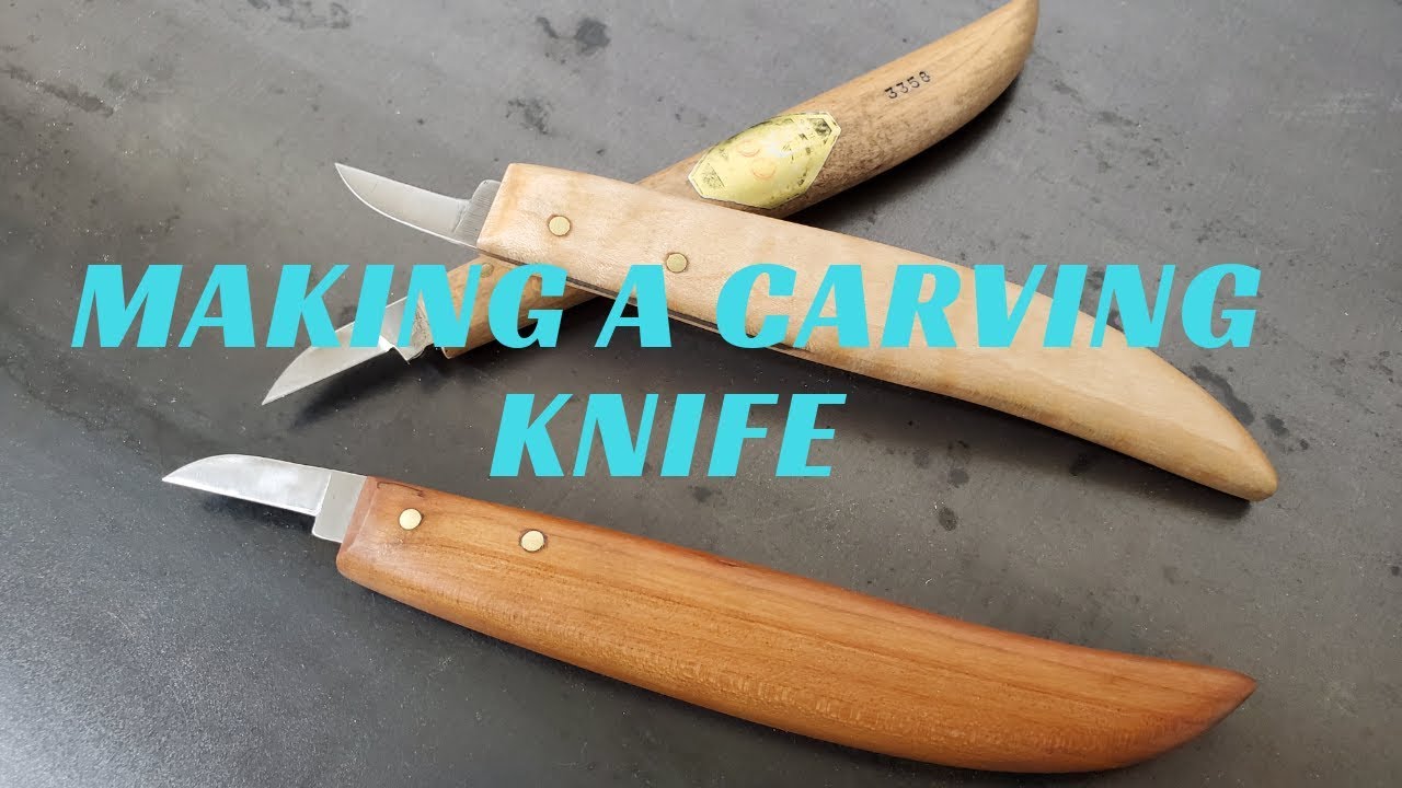 Making a Wood Carving Knife with NO Power Tools! Easy DIY Knife