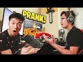 I Used a WIRELESS Keyboard to PRANK My Little Brother in Minecraft!