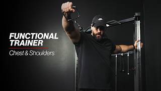 Functional Trainer Chest & Shoulder Workout | Cable Exercises for Home Gym