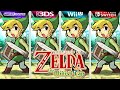 The Legend of Zelda The Minish Cap (2004) GBA vs 3DS vs Wii U vs Switch (Side by Side)