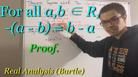 -(a-b) = b-a (Proof) [ILIEKMATHPHYSICS]