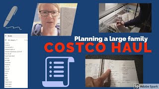 PLANNING BIG COSTCO HAUL | 2 WEEK MEAL PLANNING FOR LARGE FAMILY |  2 WEEKS OF MEAL FOR FAMILY OF 7!