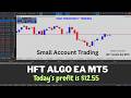 HFT Algo EA MT5 Live Small Account Trading Todays Profit Is $12.55 High Frequency Trading