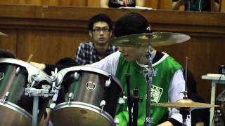 20130910蕭敬騰中華大學校園籃球友誼賽(9) ─ 熱音社表演爸爸