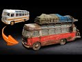 Before and after paz672 soviet bus scale 143  apocalypse vehicle