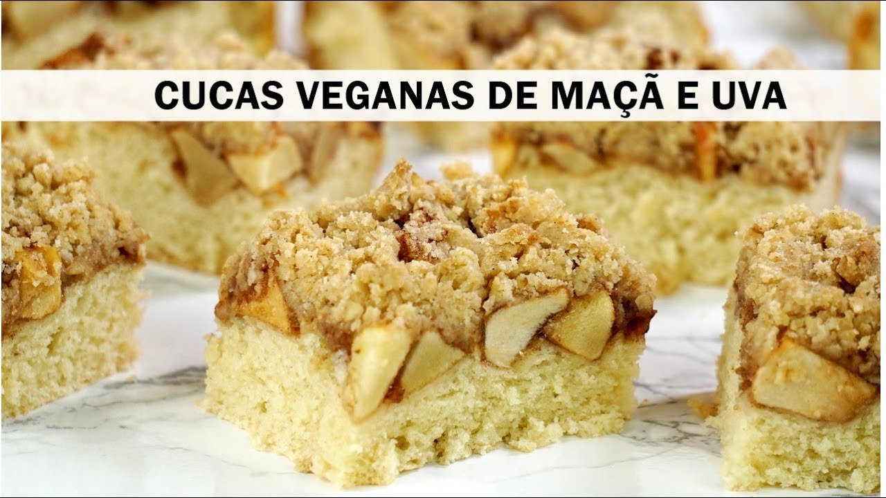 CUCAS VEGANAS DE MAÇÃ E UVA