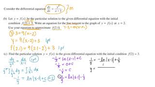 Slope field differential equations homework