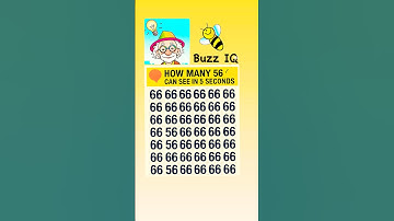 IQ Level Spot number 56 in 5 sec? #shorts #iqtest #puzzle #puzzletime #gkquiz