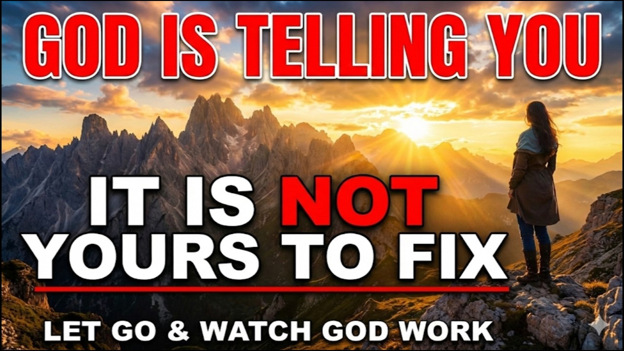 WATCH HOW GOD IS TELLING YOU TO LET HIM HANDLE IT ALL JUST LET GO - CHRISTIAN MOTIVATION 